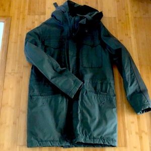 H&M dark Green heavy jacket coat